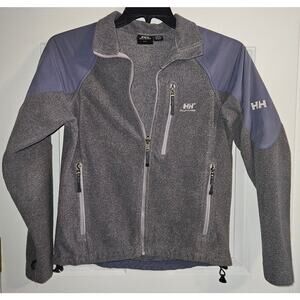 Women's HH Helly Hansen Full Zip Daybreaker Fleece Jacket Gray Size Small